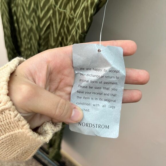 Nordstrom green sweetheart neckline midi dress - Picture 5 of 6